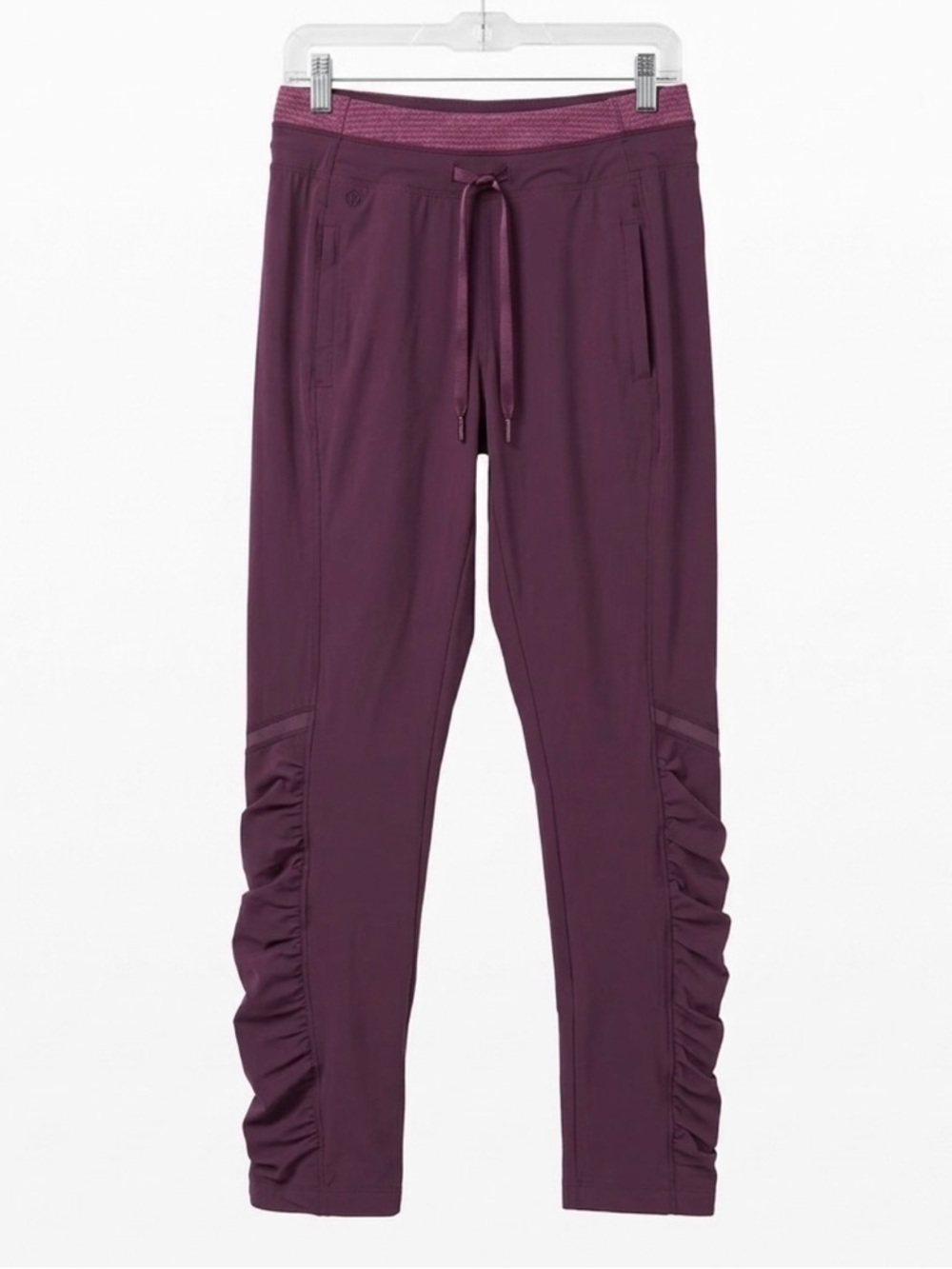 Lululemon Dance studio Lined Pants High Waist Burgundy Women Size 4